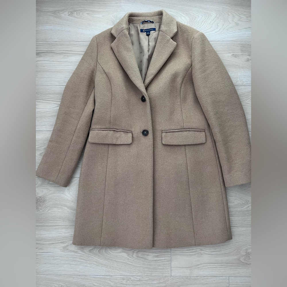 Brooks Brothers Tan Pea Coat
